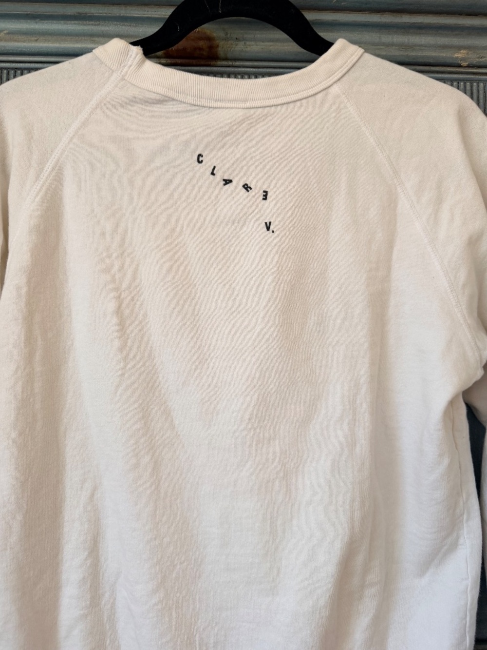 Clare V Vive La Resistance White Sweatshirt Size M - Picture 6 of 6